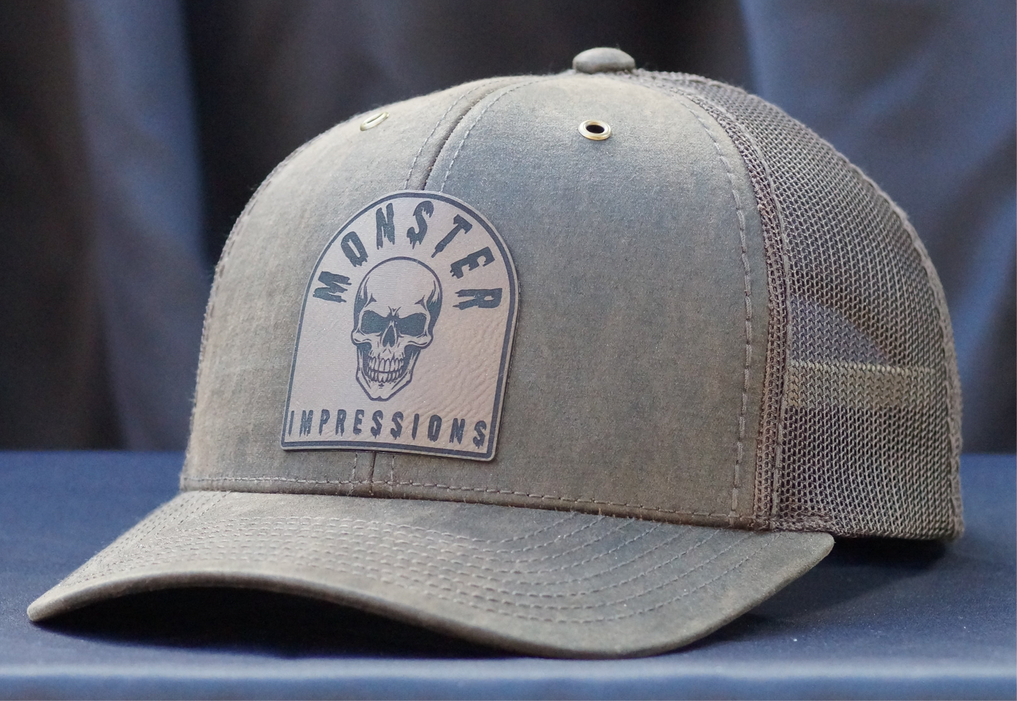 Monster Impressions Skull Tombstone Richardson Trucker Snapback 6panel Hat 112WF