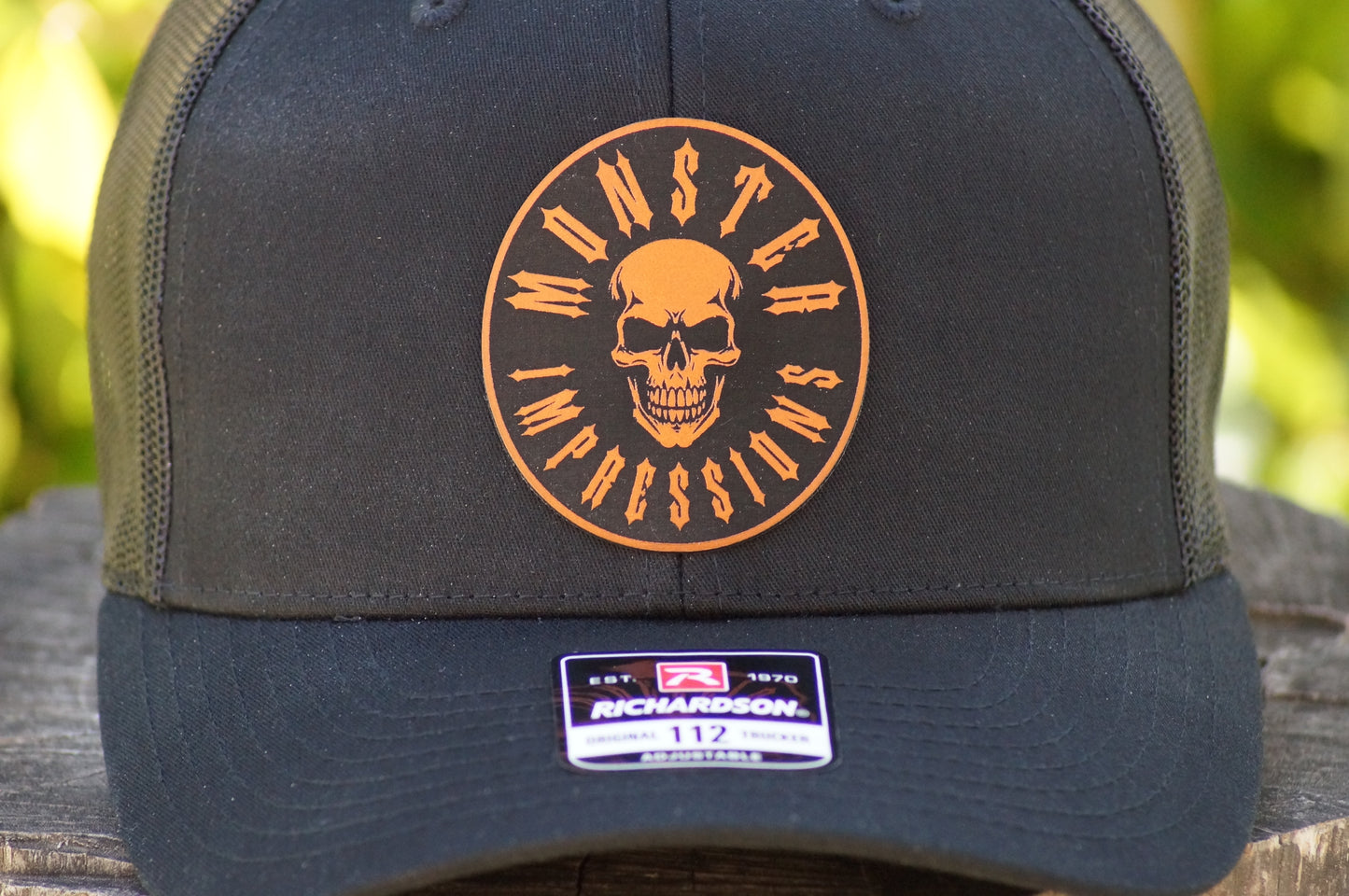 Richardson 112 Baseball Trucker Hat Adjustable Mesh Custom Limited Black