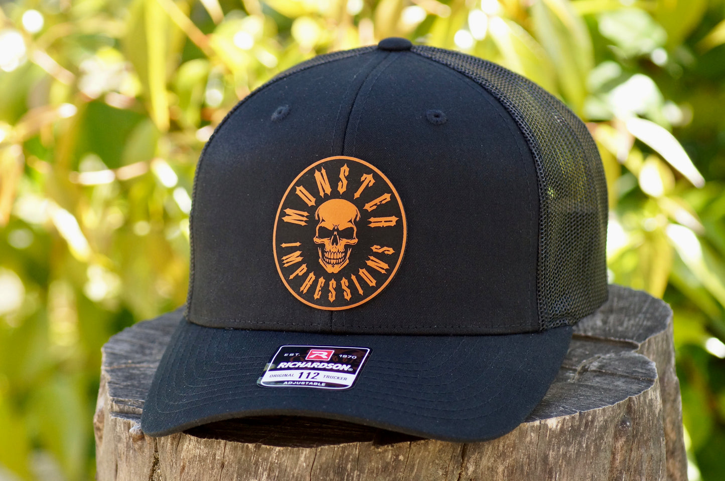 Richardson 112 Baseball Trucker Hat Adjustable Mesh Custom Limited Black