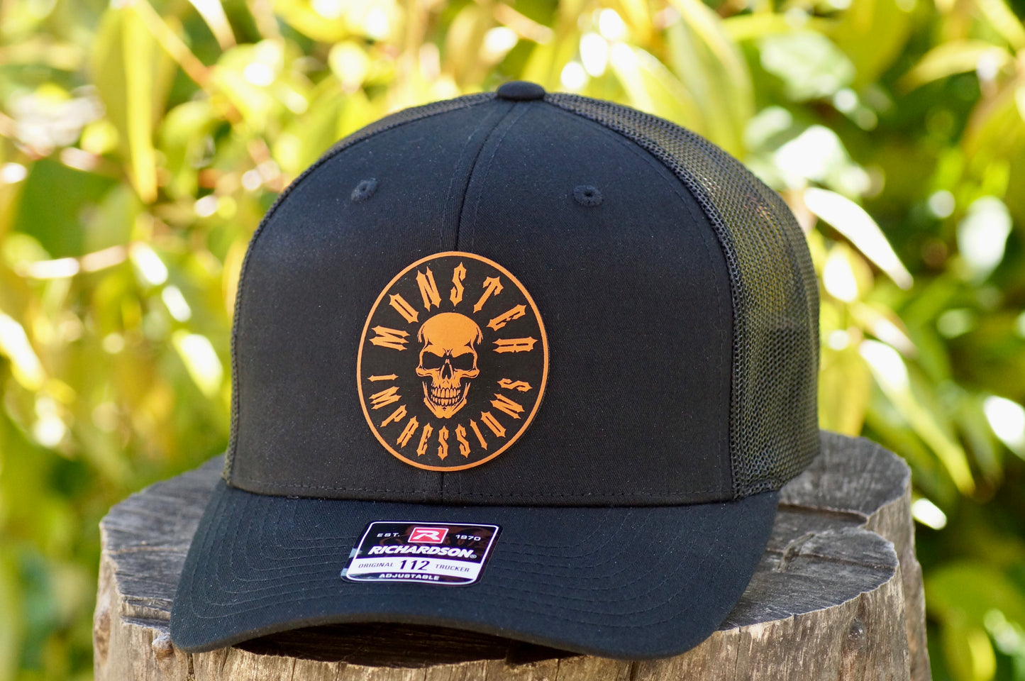 Richardson 112 Baseball Trucker Hat Adjustable Mesh Custom Limited Black
