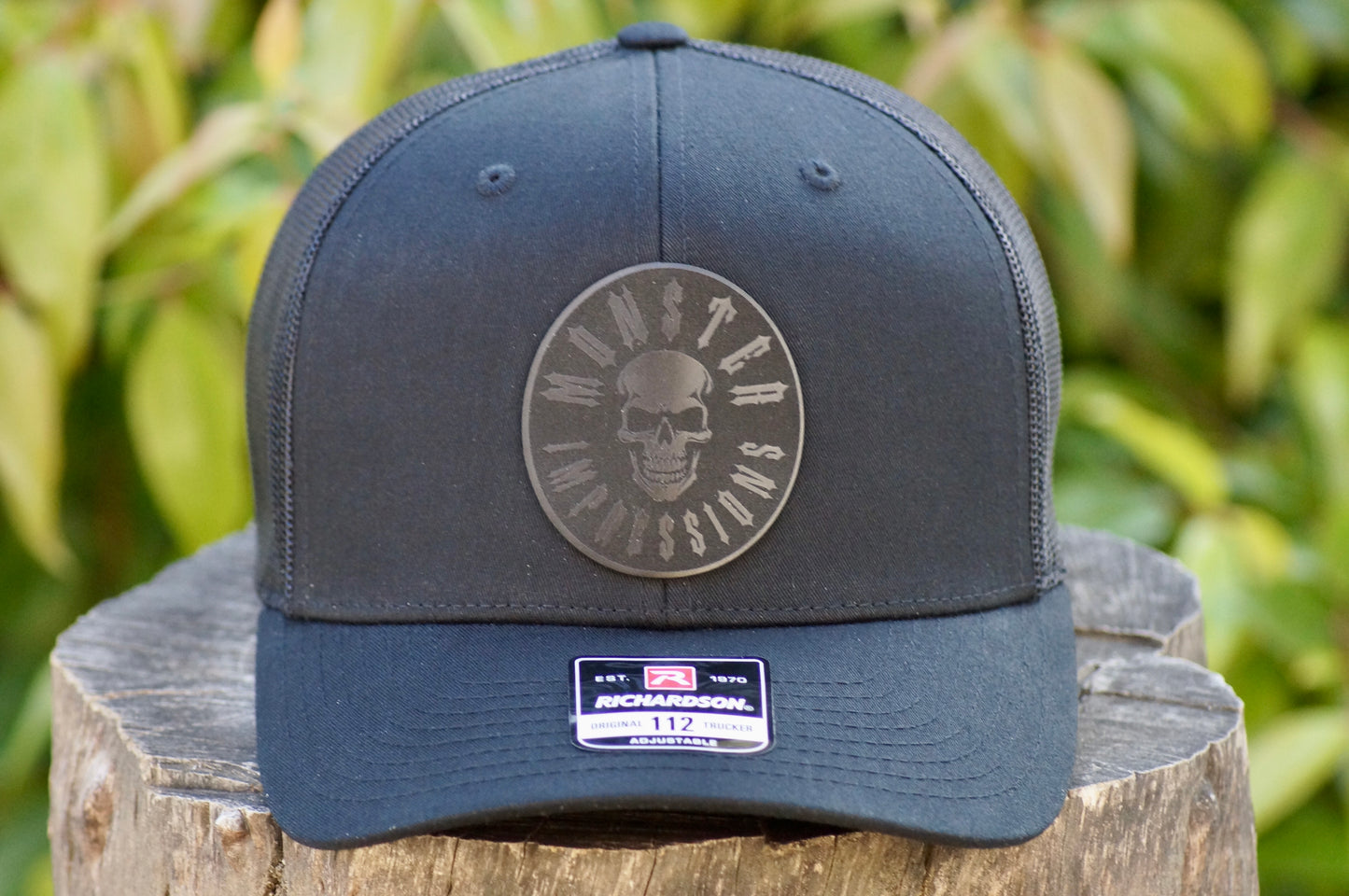 Richardson 112 Baseball Trucker Hat Adjustable Mesh Custom Limited Black