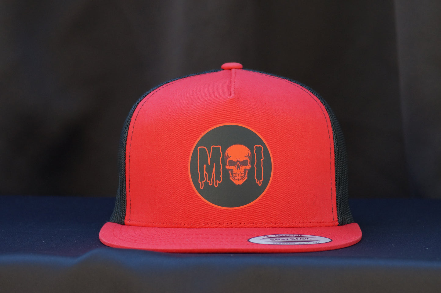 Monster Impressions Skull Flat Bill Trucker Cap YP Classic Snapback Hat 6006