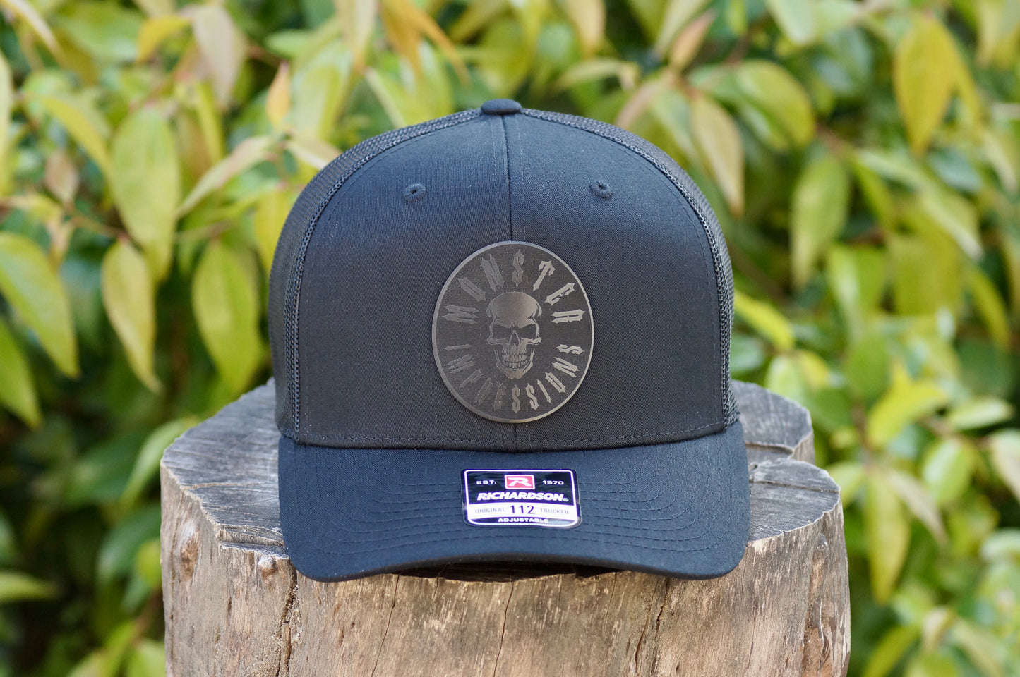 Richardson 112 Baseball Trucker Hat Adjustable Mesh Custom Limited Black