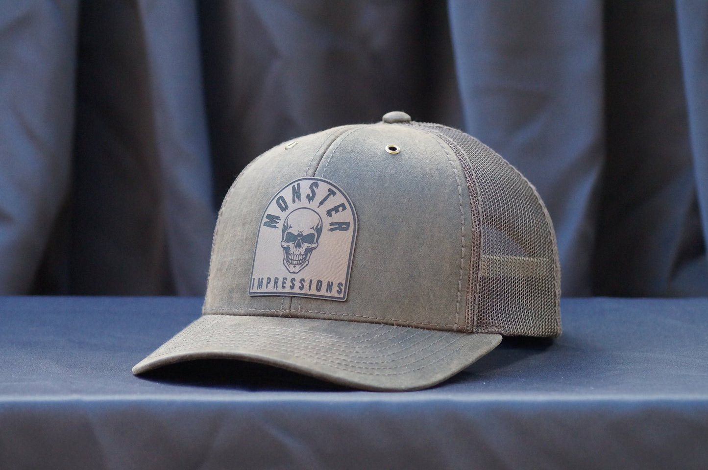 Monster Impressions Skull Tombstone Richardson Trucker Snapback 6panel Hat 112WF