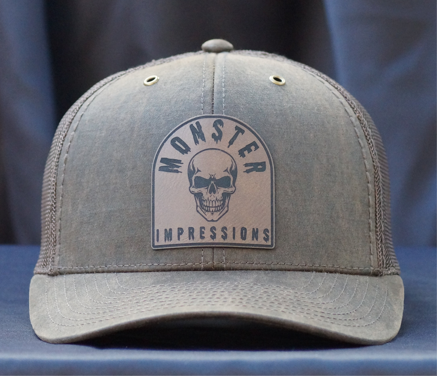 Monster Impressions Skull Tombstone Richardson Trucker Snapback 6panel Hat 112WF