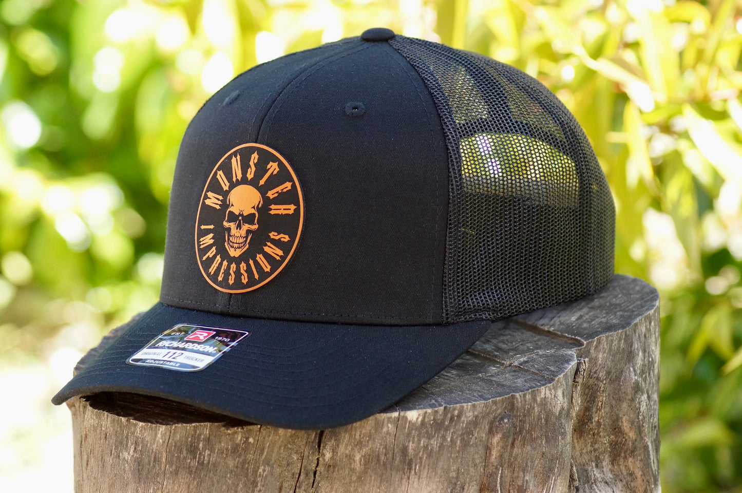 Richardson 112 Baseball Trucker Hat Adjustable Mesh Custom Limited Black
