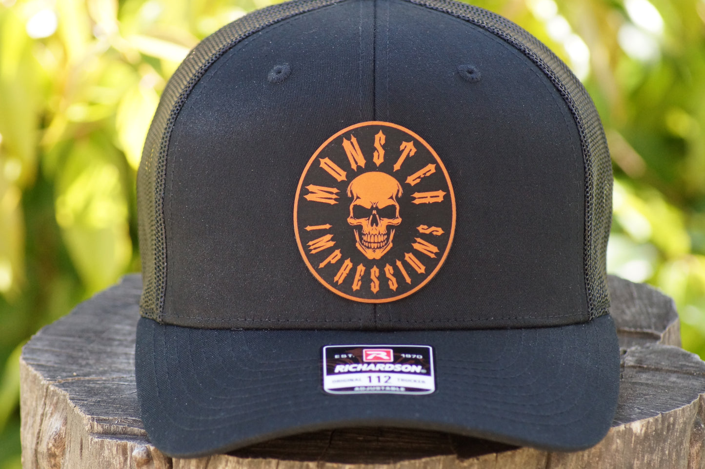 Richardson 112 Baseball Trucker Hat Adjustable Mesh Custom Limited Black