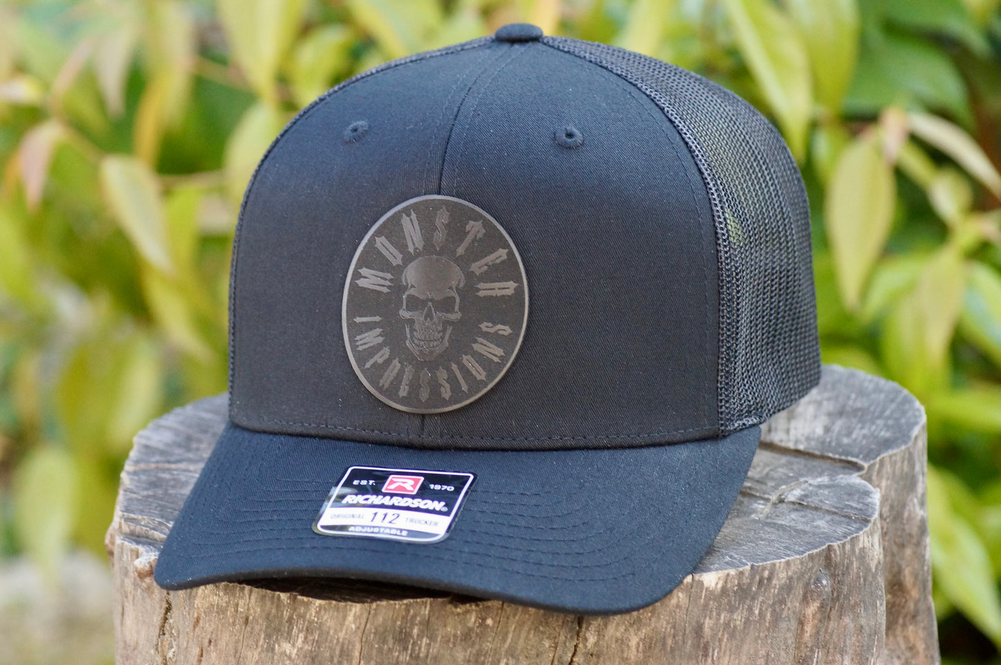 Richardson 112 Baseball Trucker Hat Adjustable Mesh Custom Limited Black