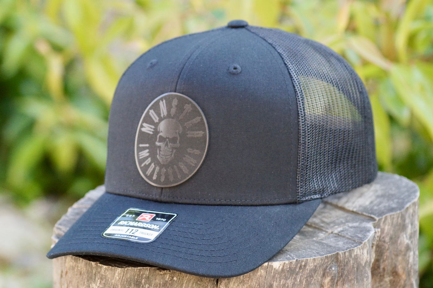 Richardson 112 Baseball Trucker Hat Adjustable Mesh Custom Limited Black