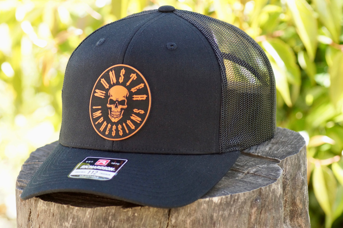 Richardson 112 Baseball Trucker Hat Adjustable Mesh Custom Limited Black