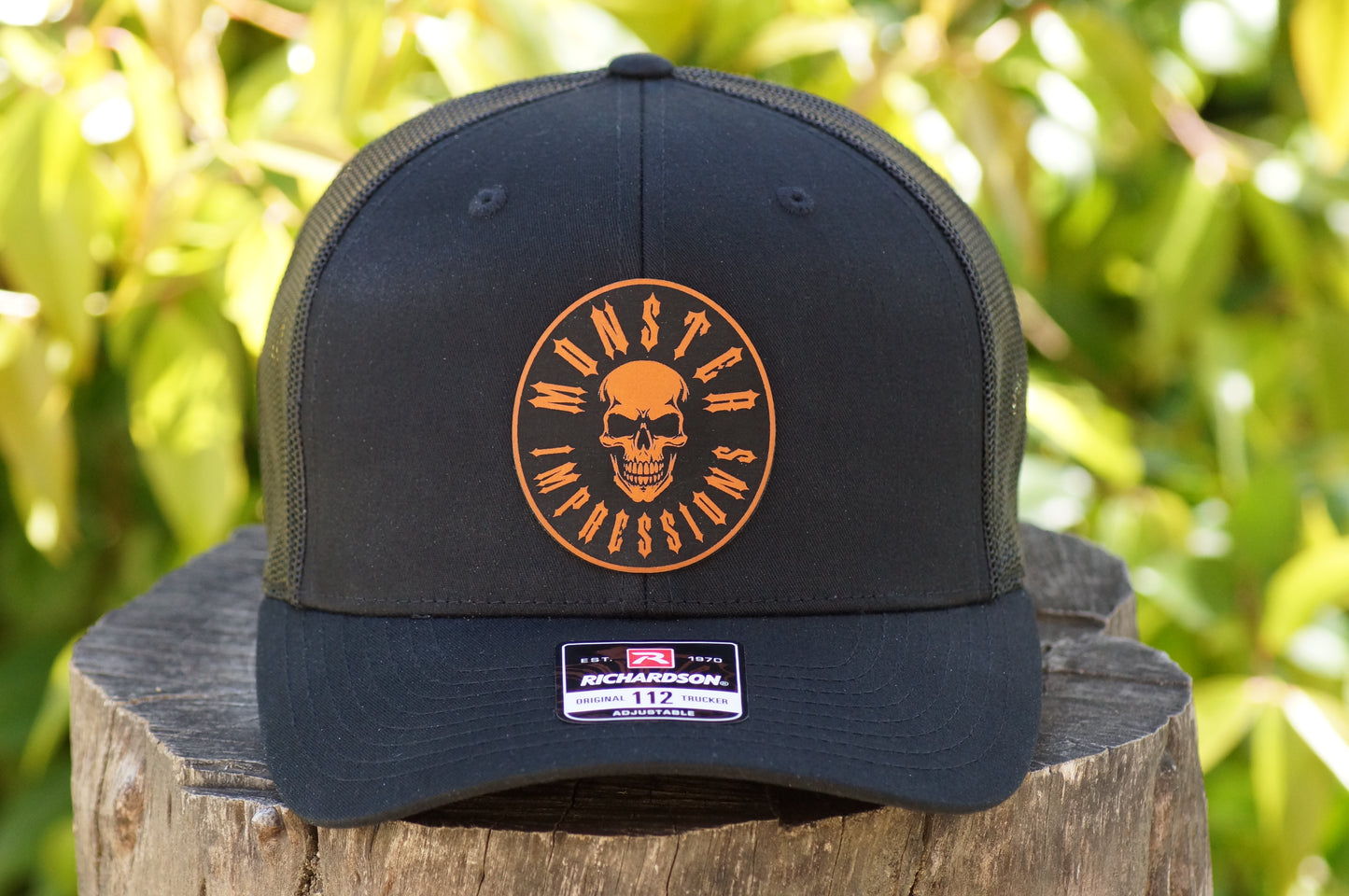 Richardson 112 Baseball Trucker Hat Adjustable Mesh Custom Limited Black