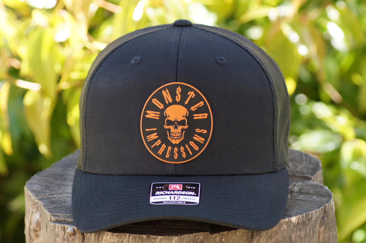 Richardson 112 Baseball Trucker Hat Adjustable Mesh Custom Limited Black