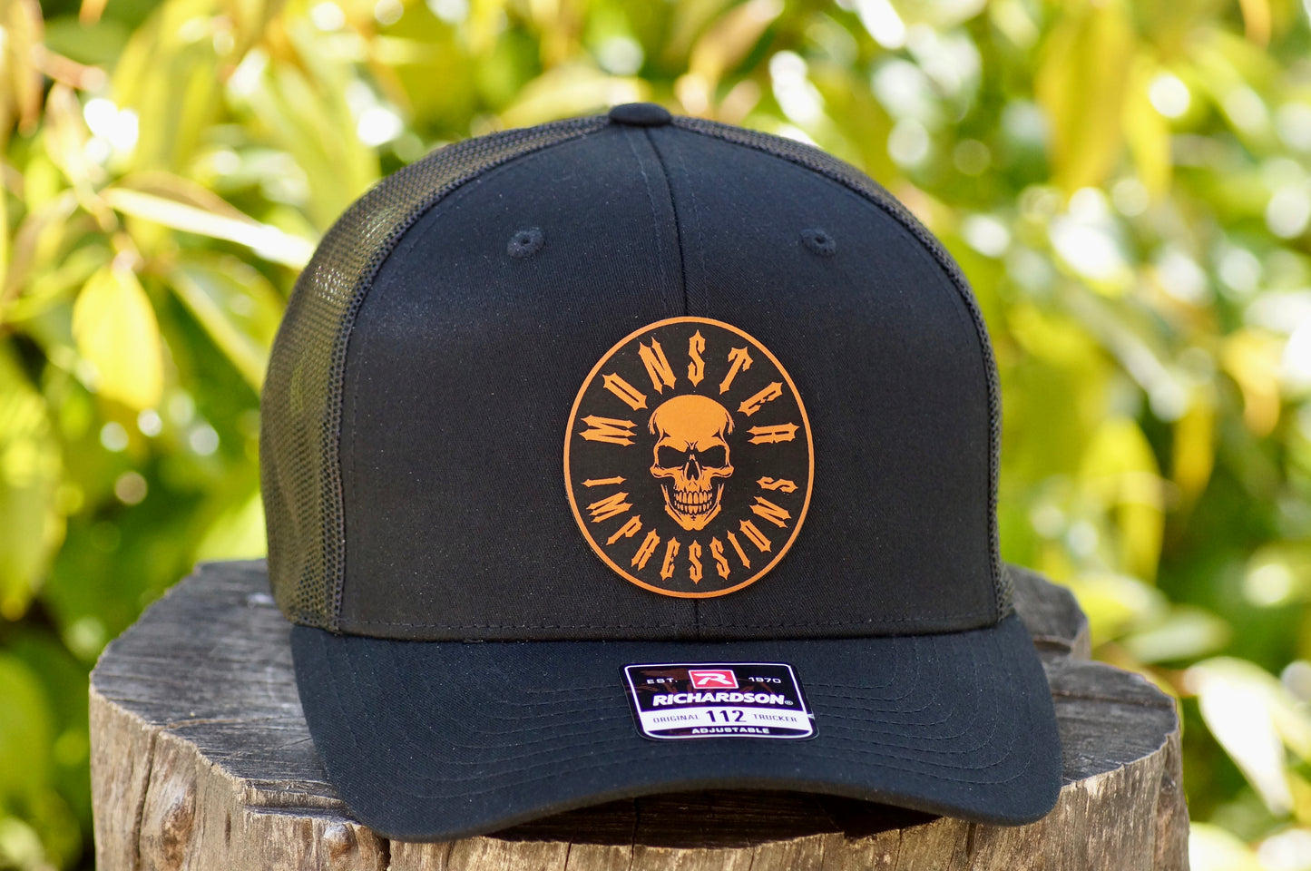 Richardson 112 Baseball Trucker Hat Adjustable Mesh Custom Limited Black