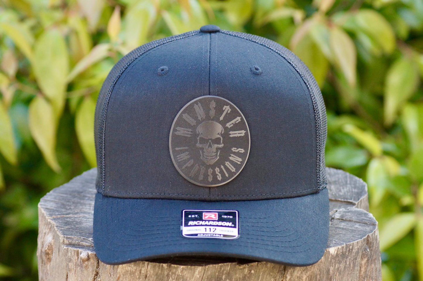 Richardson 112 Baseball Trucker Hat Adjustable Mesh Custom Limited Black