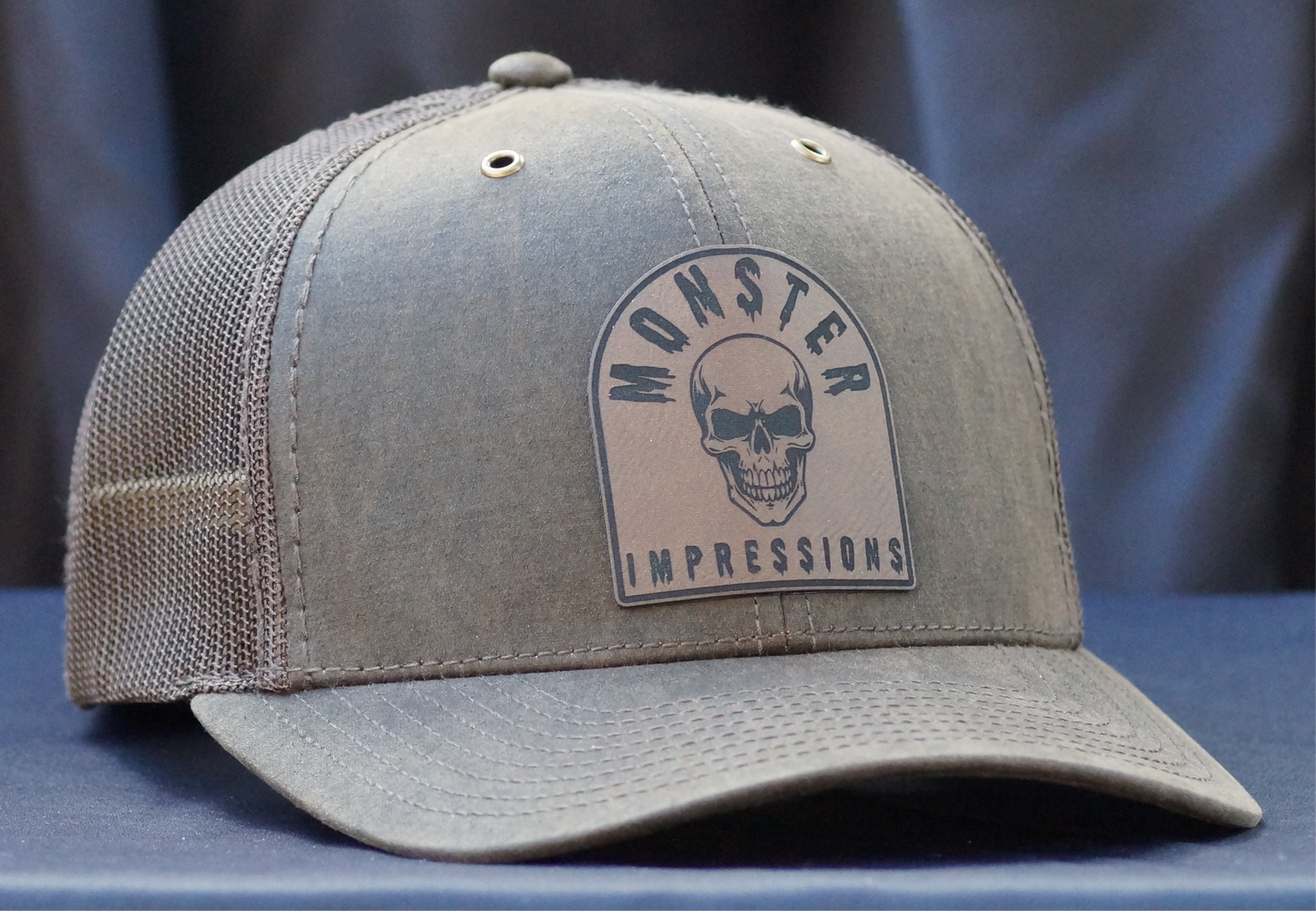 Monster Impressions Skull Tombstone Richardson Trucker Snapback 6panel Hat 112WF