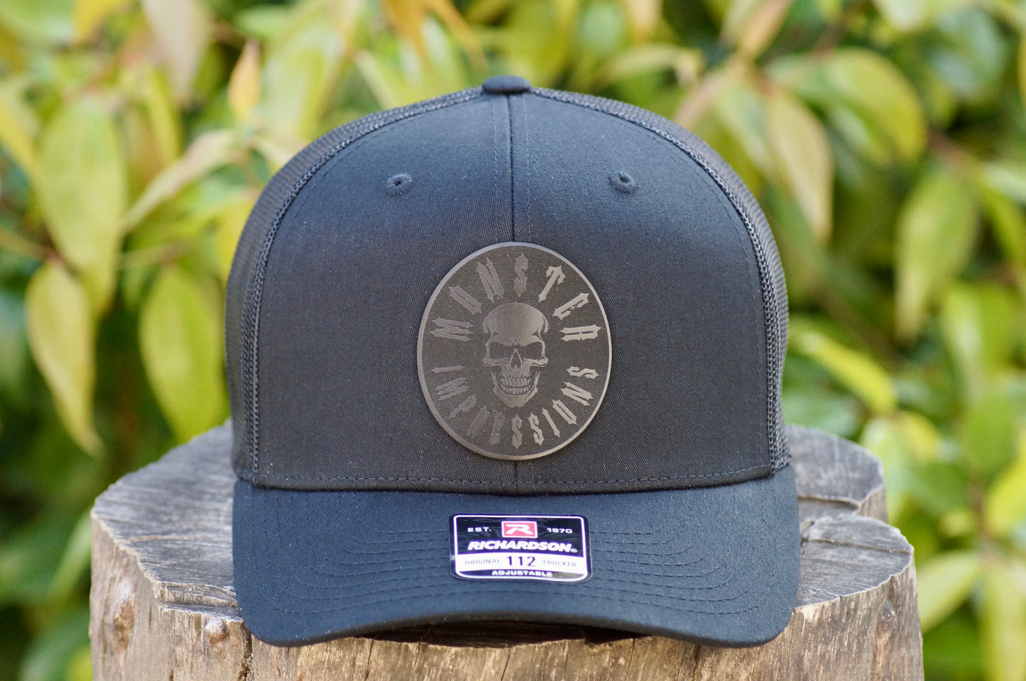Richardson 112 Baseball Trucker Hat Adjustable Mesh Custom Limited Black