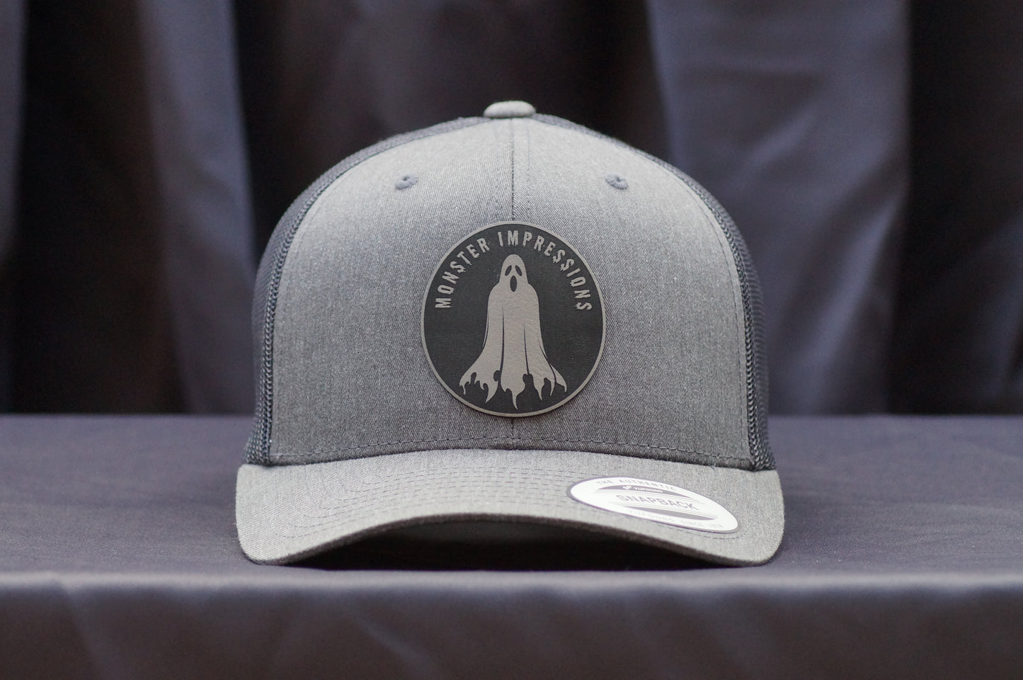 Monster Impressions Spooky Ghost Trucker Cap YP Classic Snapback Hat 6606