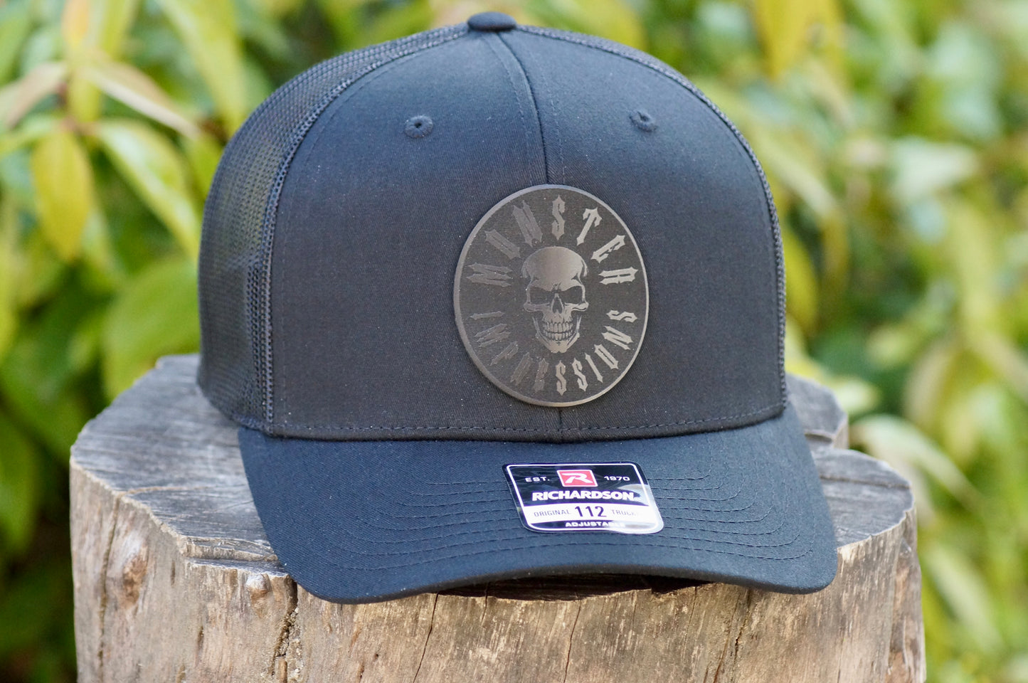 Richardson 112 Baseball Trucker Hat Adjustable Mesh Custom Limited Black
