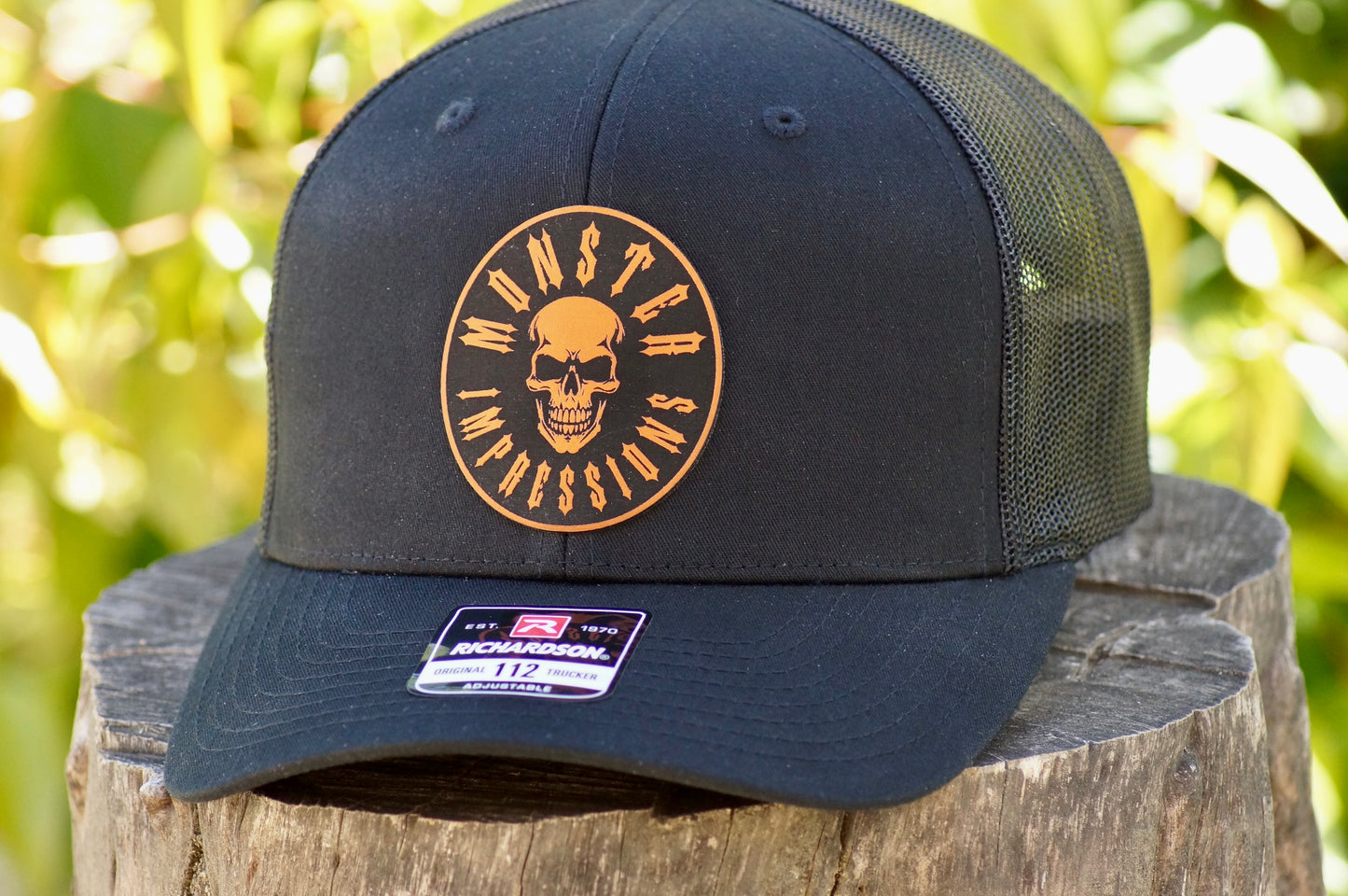 Richardson 112 Baseball Trucker Hat Adjustable Mesh Custom Limited Black