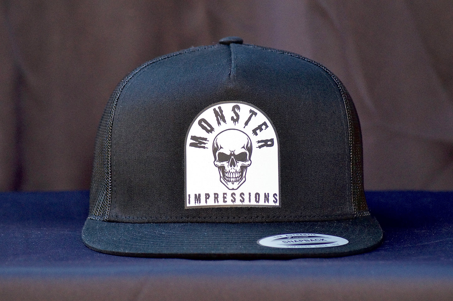 Monster Impressions Skull Tombstone Classic Trucker Snapback Hat