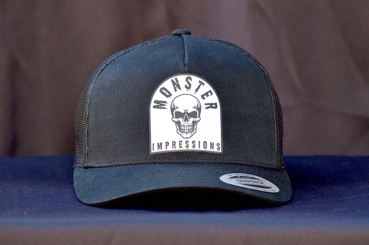 Monster Impressions Skull Tombstone Trucker Snapback Hat