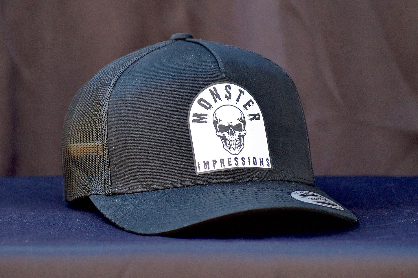 Monster Impressions Skull Tombstone Trucker Snapback Hat