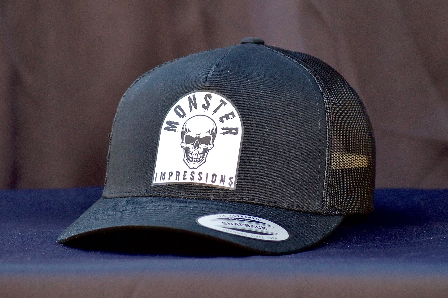 Monster Impressions Skull Tombstone Trucker Snapback Hat