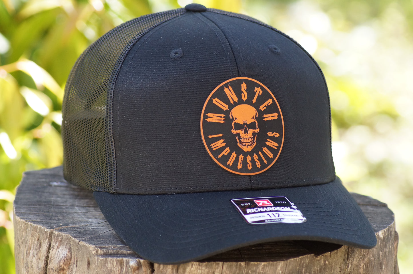 Richardson 112 Baseball Trucker Hat Adjustable Mesh Custom Limited Black