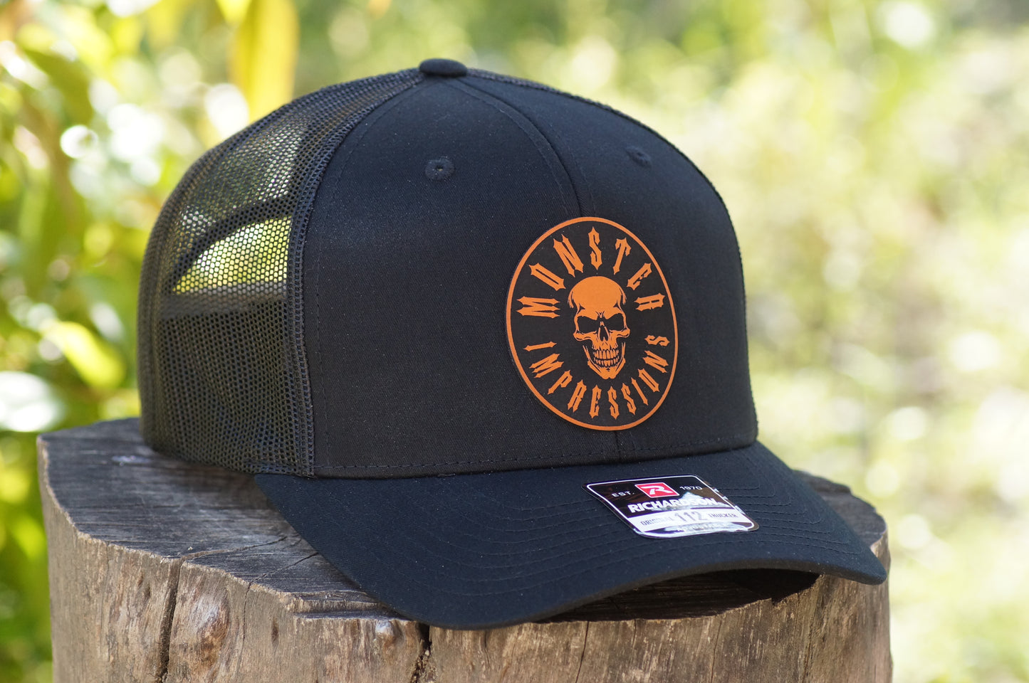 Richardson 112 Baseball Trucker Hat Adjustable Mesh Custom Limited Black