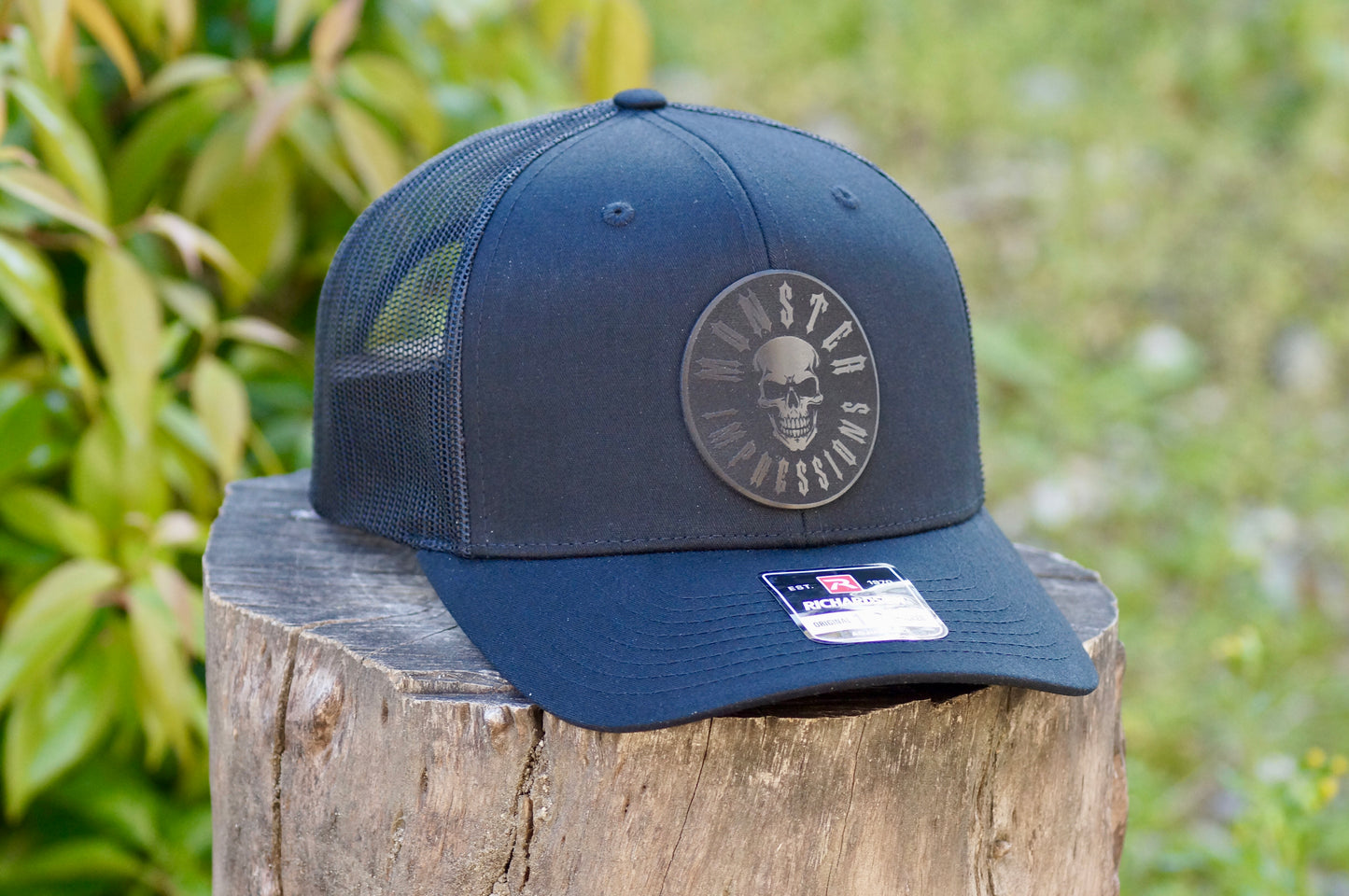 Richardson 112 Baseball Trucker Hat Adjustable Mesh Custom Limited Black