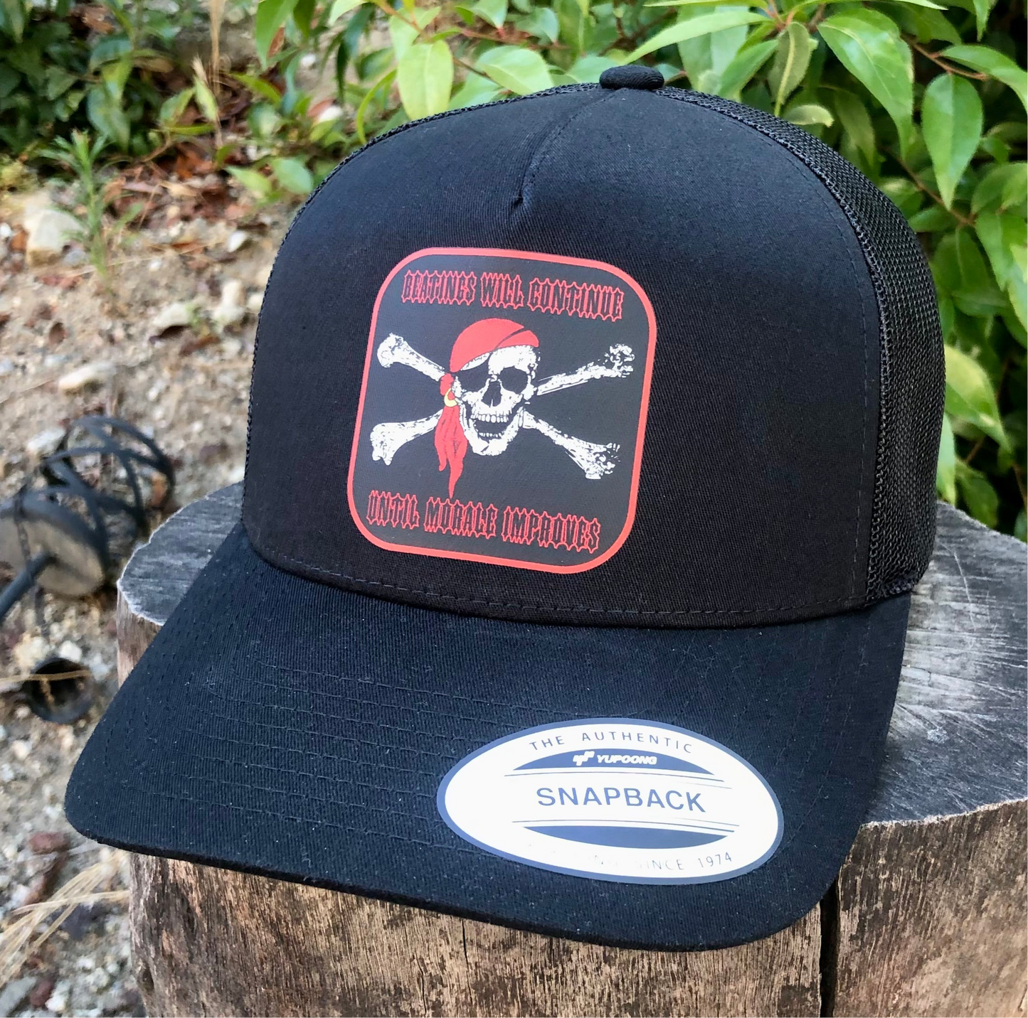 Beatings Will Continue Until Morale Improves ￼Hat Adjustable Fun For The Pirates