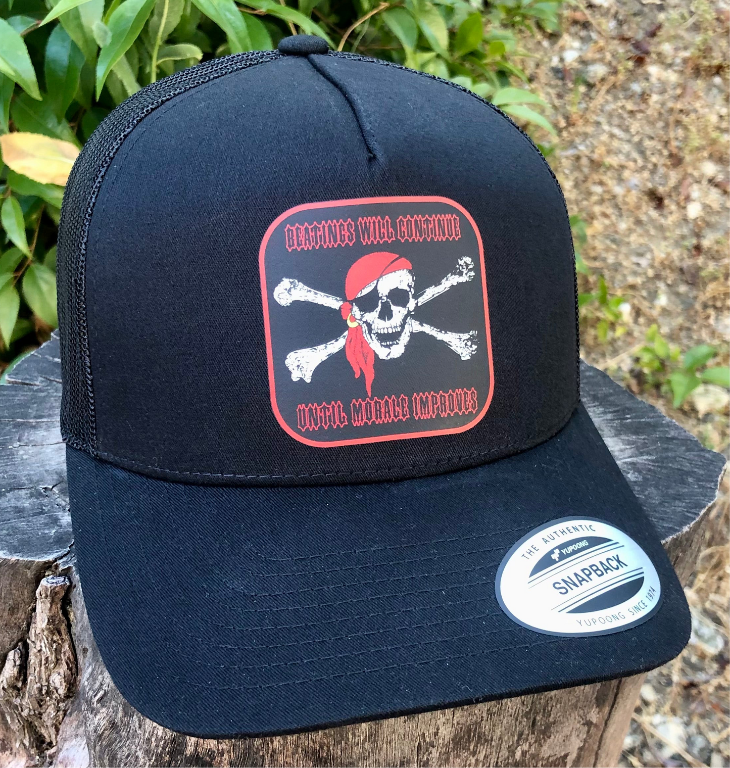 Beatings Will Continue Until Morale Improves ￼Hat Adjustable Fun For The Pirates