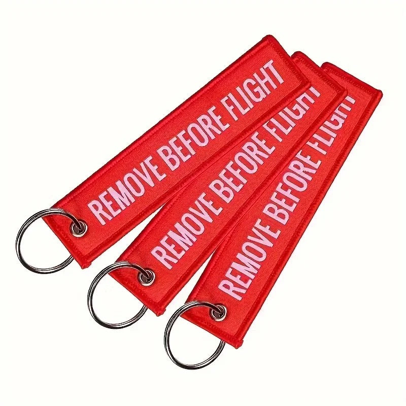 Remove Before Flight Keychain