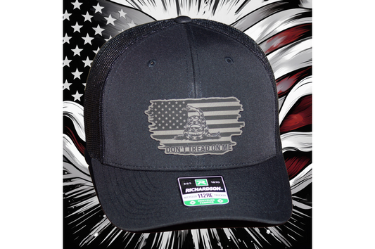 Richardson American Don’t Tread On Me Patriot Mesh SnapBack Hat Baseball Trucker