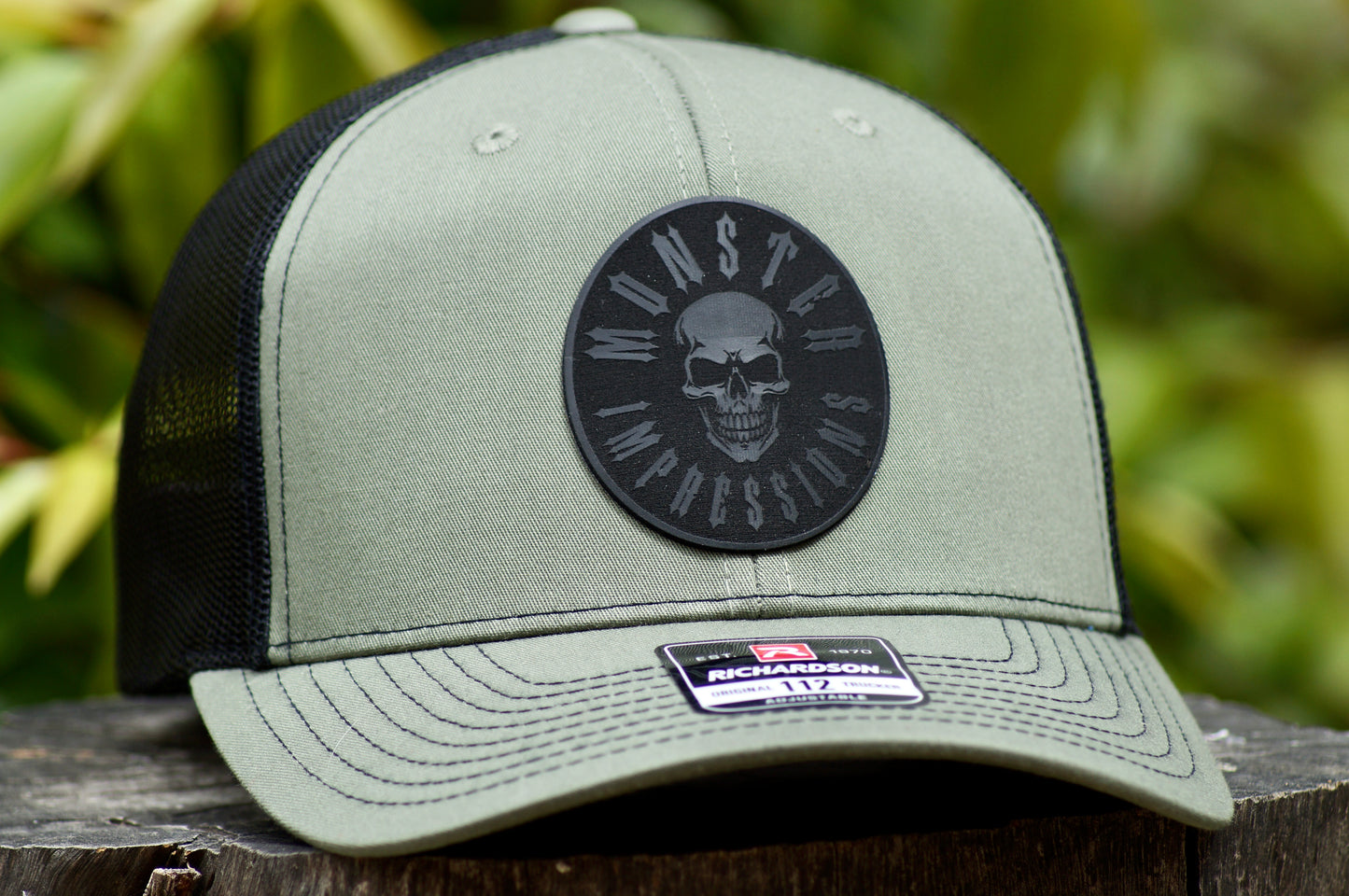 Richardson 112 Baseball Trucker Hat Adjustable Mesh Custom Limited Army Green