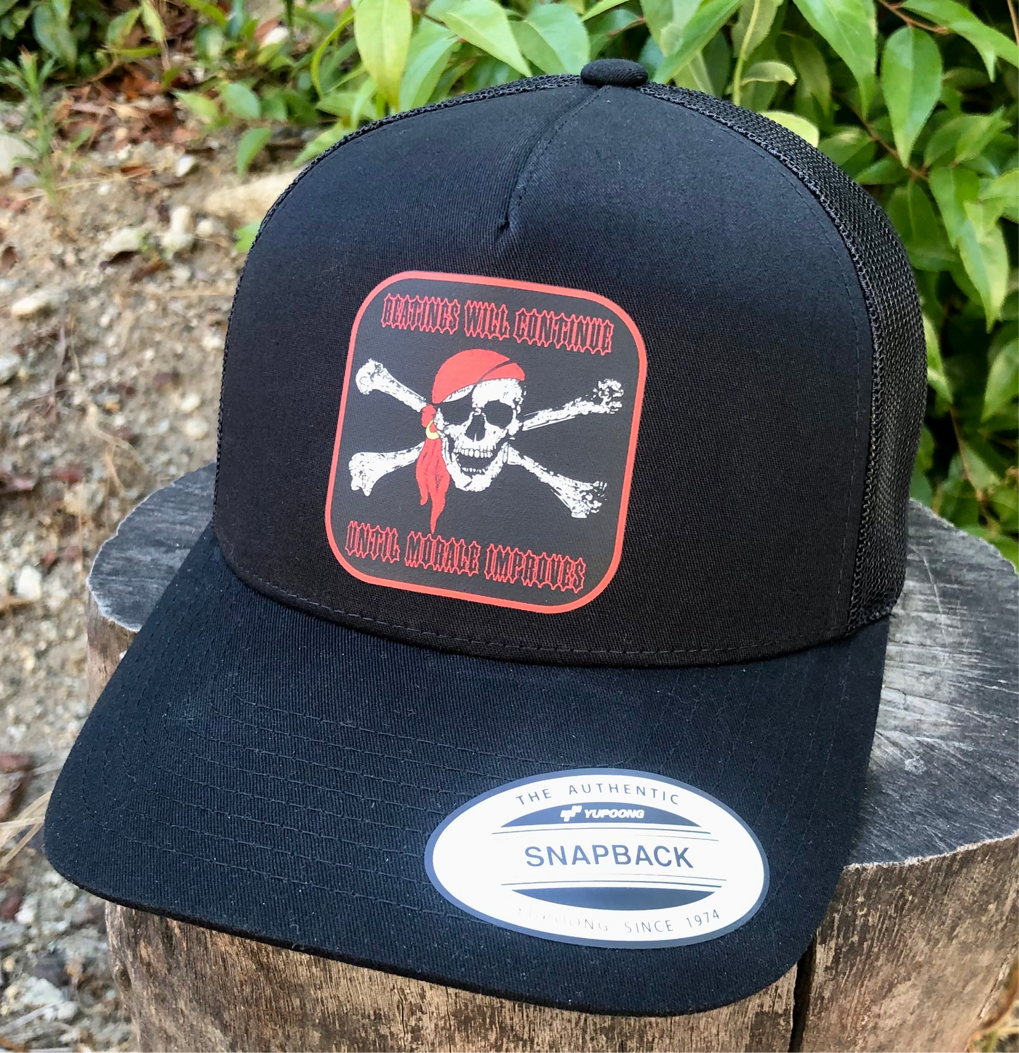 Beatings Will Continue Until Morale Improves ￼Hat Adjustable Fun For The Pirates