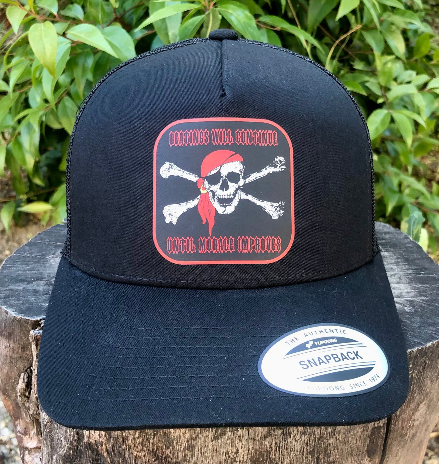 Beatings Will Continue Until Morale Improves ￼Hat Adjustable Fun For The Pirates