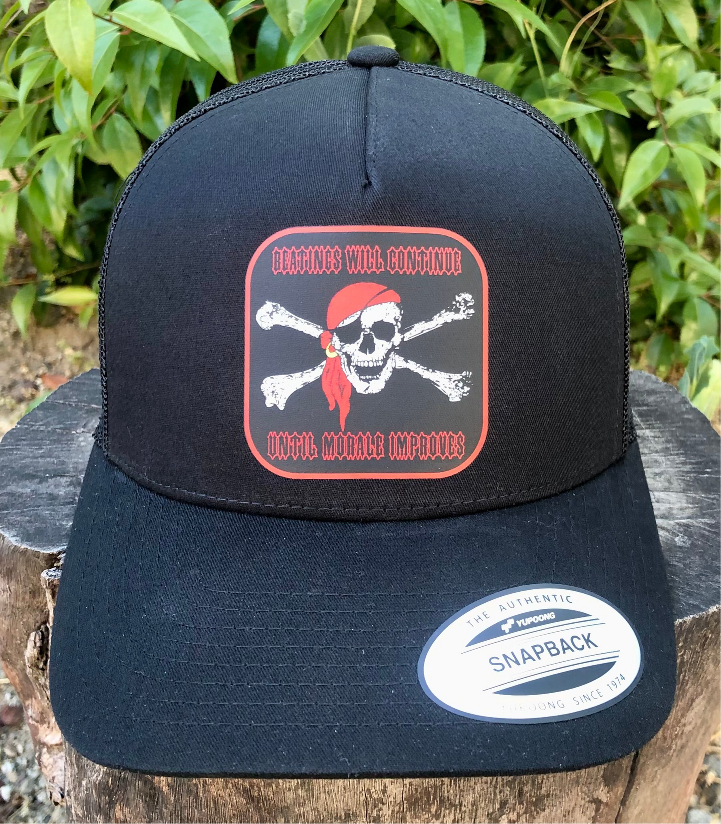 Beatings Will Continue Until Morale Improves ￼Hat Adjustable Fun For The Pirates