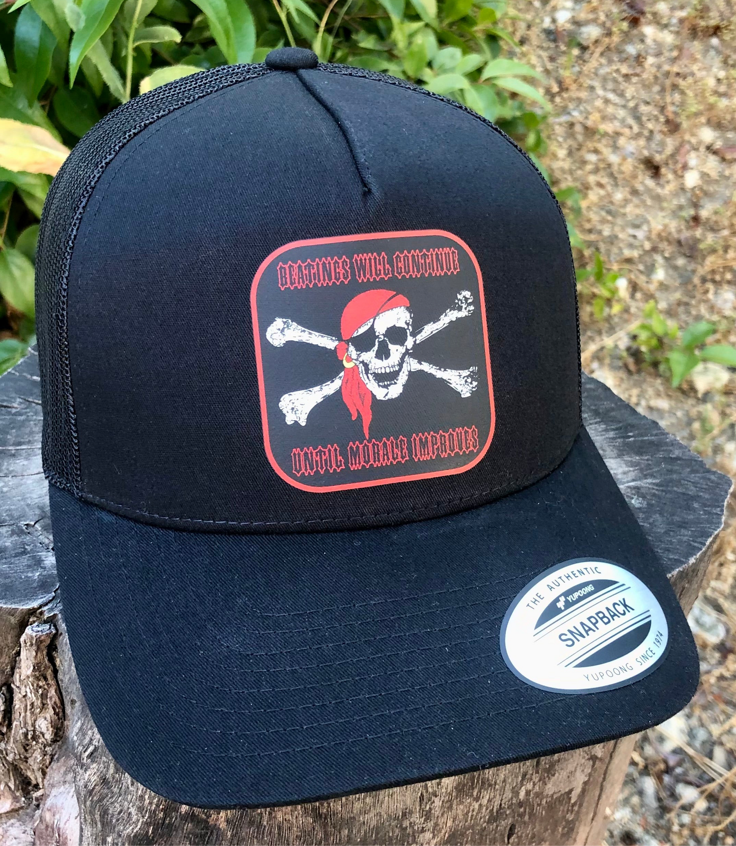 Beatings Will Continue Until Morale Improves ￼Hat Adjustable Fun For The Pirates