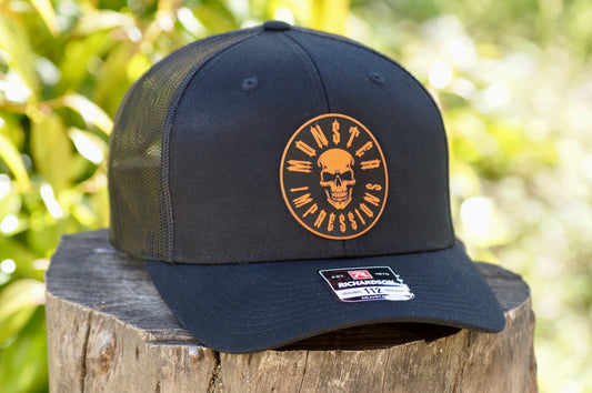 Richardson 112 Baseball Trucker Hat Adjustable Mesh Custom Limited Black