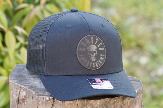 Richardson 112 Baseball Trucker Hat Adjustable Mesh Custom Limited Black