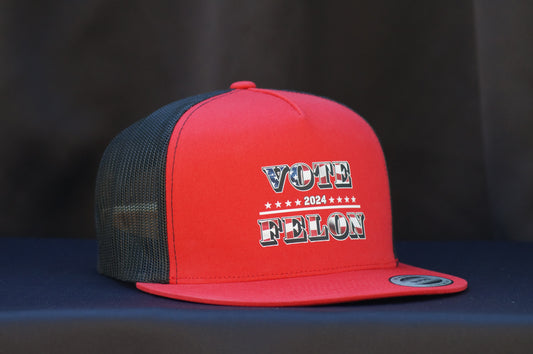 'Vote Felon 2024' Classic Trucker Snapback Hat