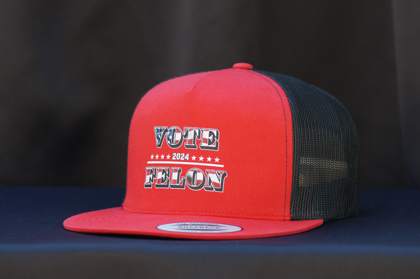 'Vote Felon 2024' Classic Trucker Snapback Hat