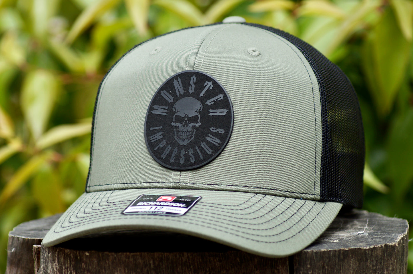 Richardson 112 Baseball Trucker Hat Adjustable Mesh Custom Limited Army Green