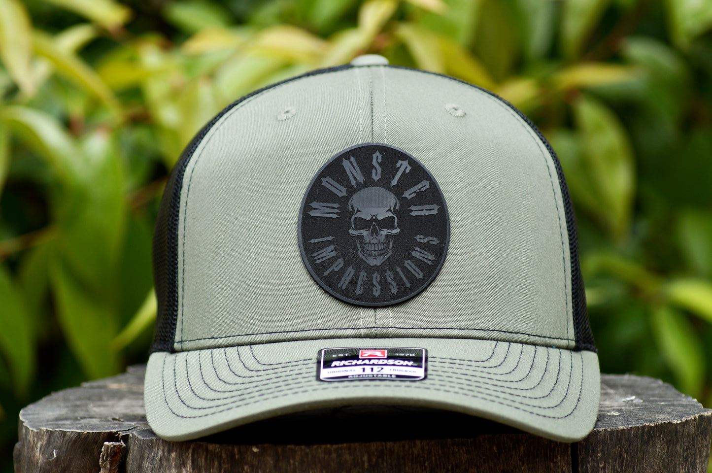 Richardson 112 Baseball Trucker Hat Adjustable Mesh Custom Limited Army Green