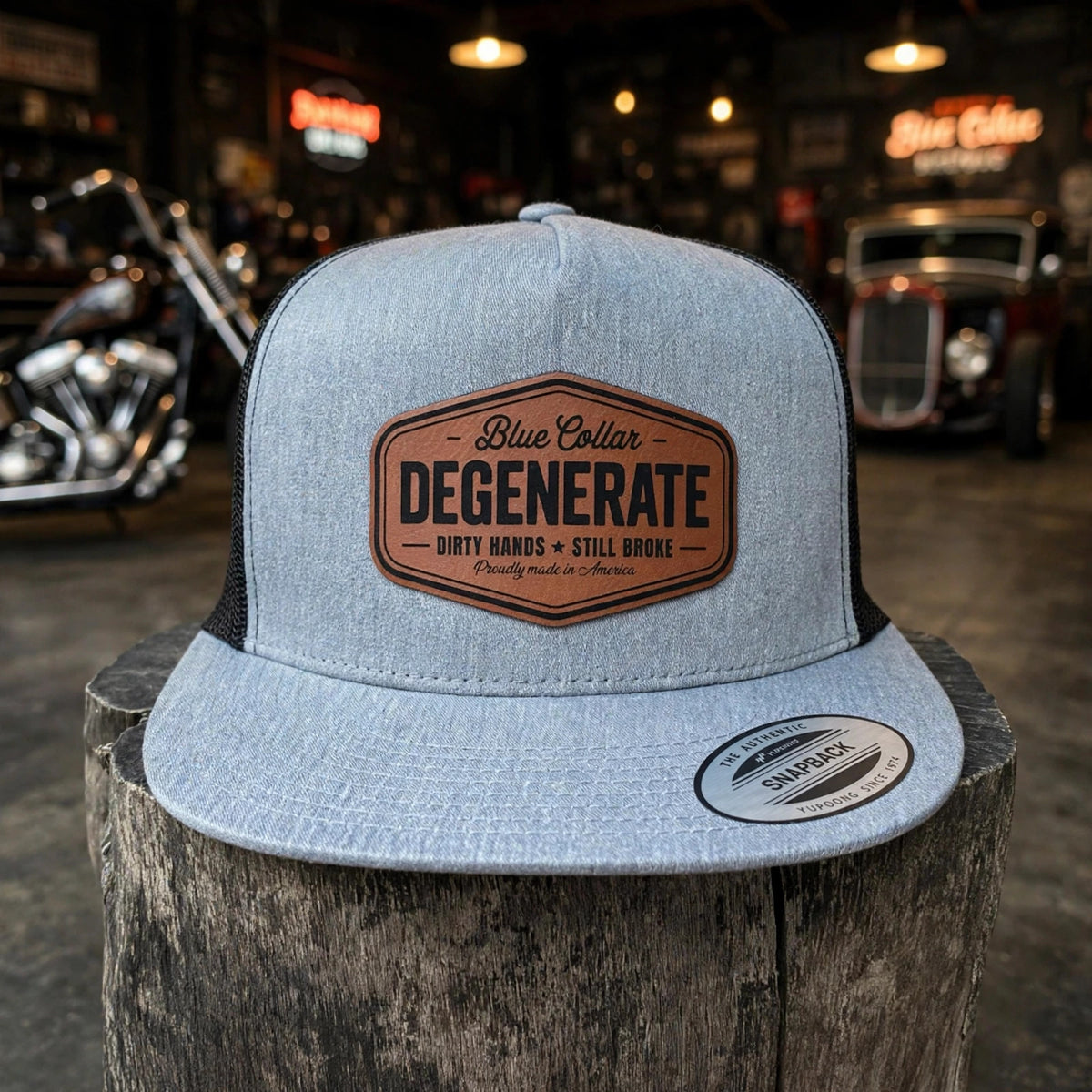 Blue Collar Degenerate trucker hat - photo 1