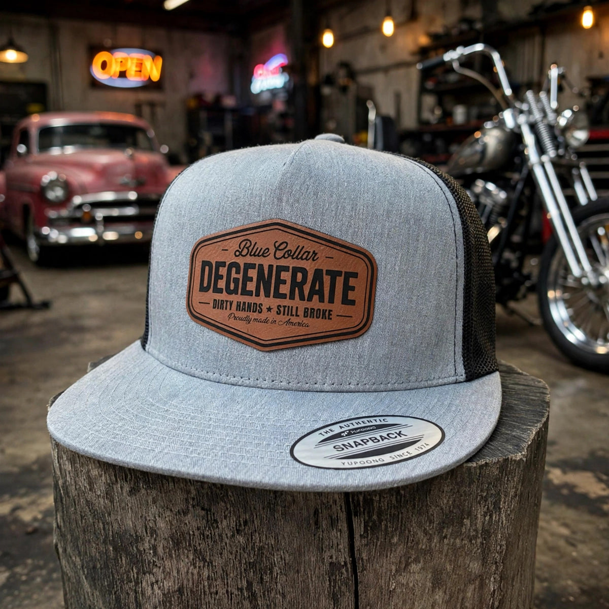 Blue Collar Degenerate trucker hat - photo 3