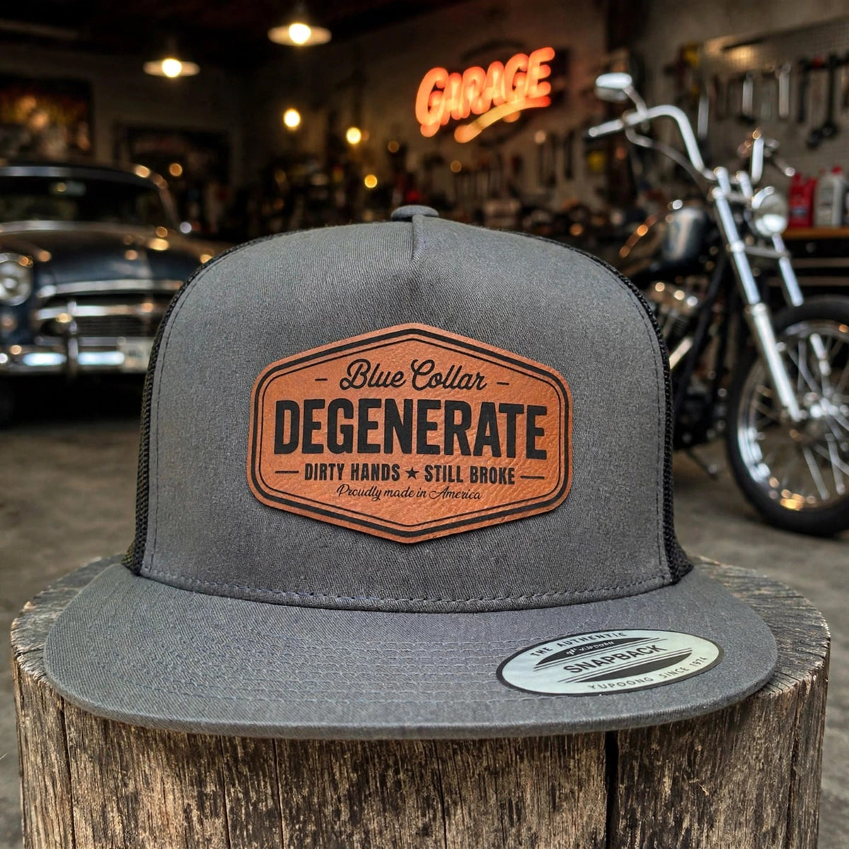 Blue Collar Degenerate trucker hat - photo 4